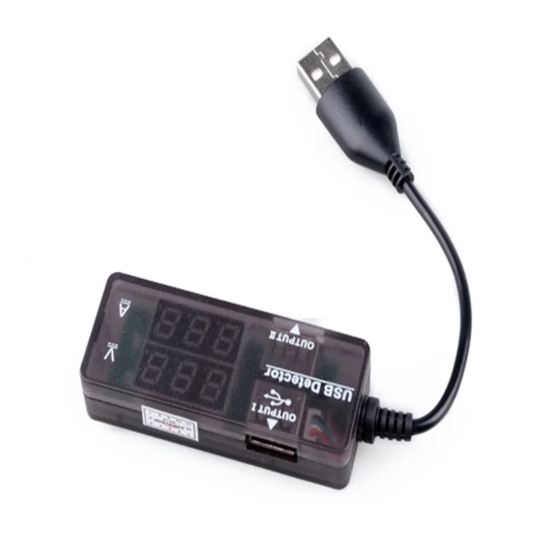 Портативный цифровой светодиодный USB 2,0 двойной выход Зарядка мощность Напряжение Ток мультиметр Amp Вольт измеритель мощности тестер монитор вольтметр