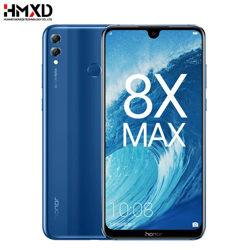 Honor 8X Max 7 12 ''большой экран Двойная камера Android 8 1 Восьмиядерный аккумулятор 5000