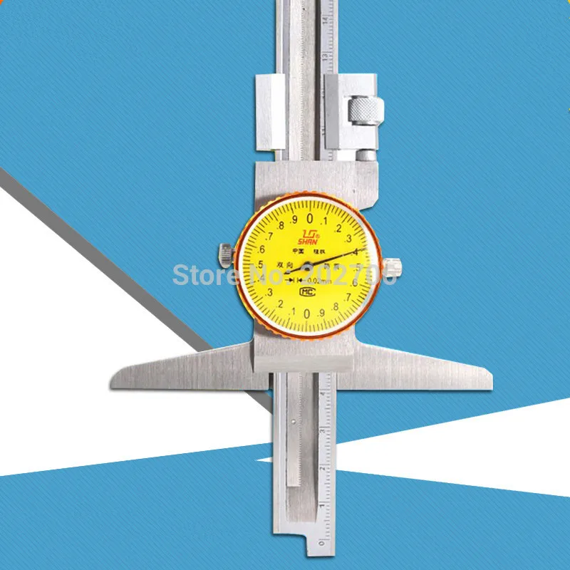 0150mm 0200mm 0300mm 0.02mm Stainless Steel Dial Depth Gauge Depth Vernier Caliper Dial