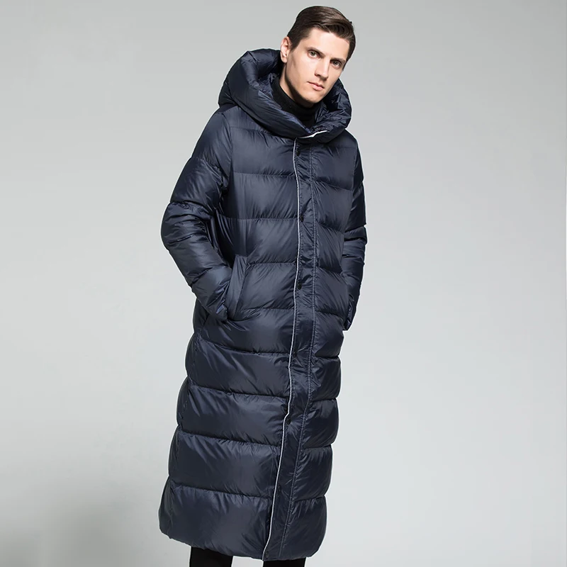 Men's knee length down coat Clearance
