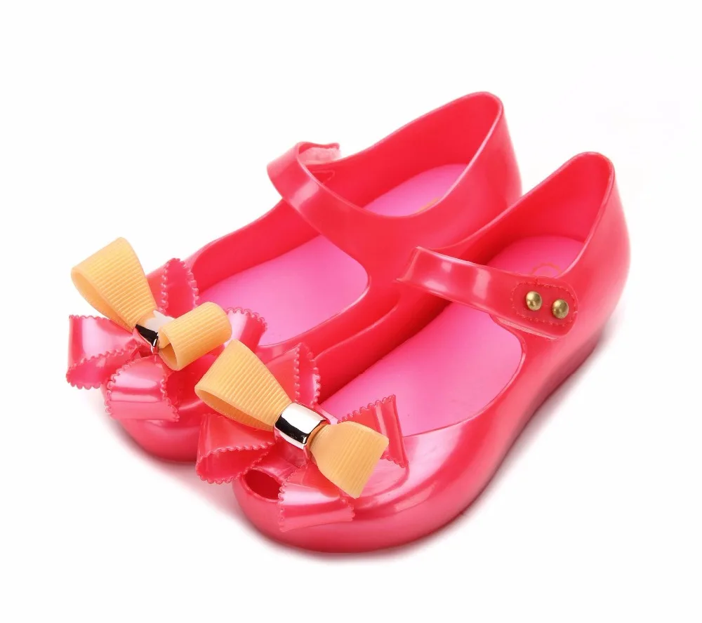 Princess Sandals Mini Melissa Jelly Girls Sandals Shoes Duoble Color