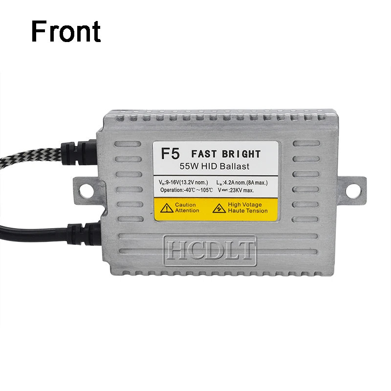 HCDLT AC 55W F5 Fast Bright DLT Xenon HID Ballast Quick Start Slim Ballast Reator For Kit Xenon H1 H7 H11 D2H HID Headlamp Kit (10)
