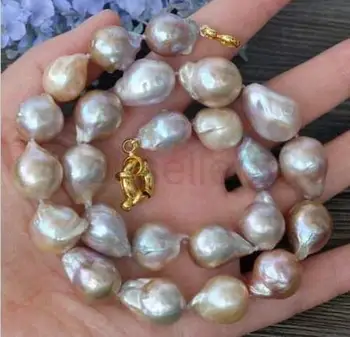 

PEARL NECKLACE baroque 18" AAA 12-13MM SOUTH SEA NATURAL multicolor