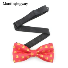 Рождественский галстук-бабочка для мужчин, Свадебный тонкий галстук-бабочка с принтом, галстуки-бабочки из полиэстера, галстуки на шею, подарки