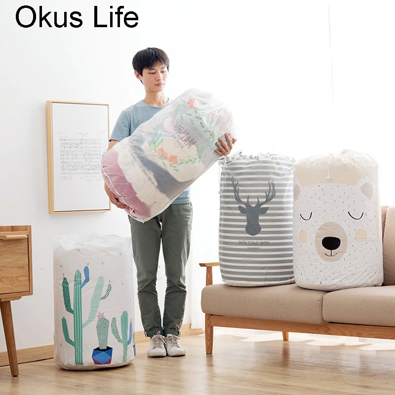 

Large 1/5/10 PCS Drawstring Moisture-proof Quilts Storage Bag Organizer Waterproof Luggage travel Bag Clothes Package Dust Bag