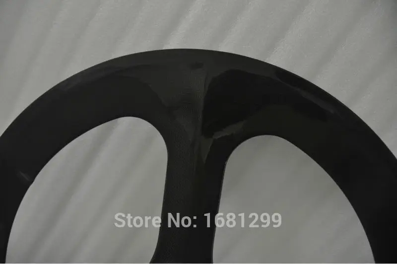 Sale 1Pcs New 700C 3 spokes and clincher rim integrated Road Track Fixed Gear bicycle 3K UD 12K full carbon bike wheelsets Free ship 4 Sale 1Pcs New 700C 3 spokes and clincher rim integrated Road Track Fixed Gear bicycle 3K UD 12K full carbon bike wheelsets Free ship 4