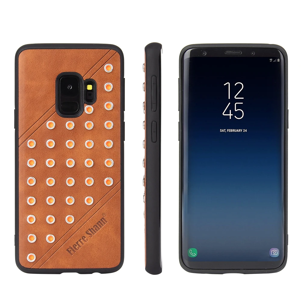 

Phone Cover Case For Samsung Galaxy S9 Star TPU Soft Frame+PU Leather Back Holster For Samsung Galaxy S9 Plus Leather Covers