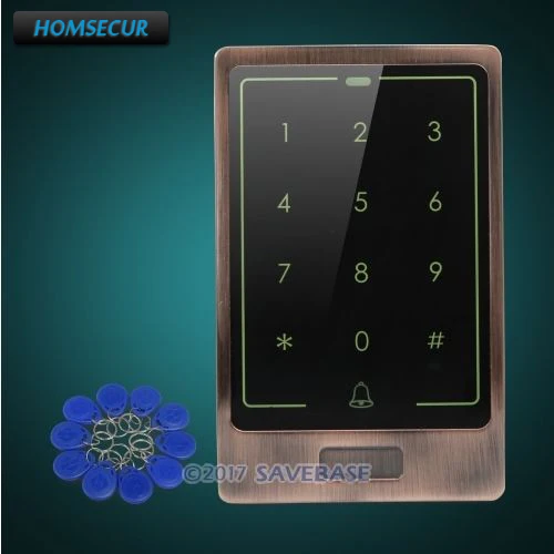 

HOMSECUR Waterproof Wiegand 26/34 Metal Access Control 125Khz RFID Reader+Tamper Alarm