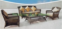 New designs rattan garden sofa set furniture supplier
