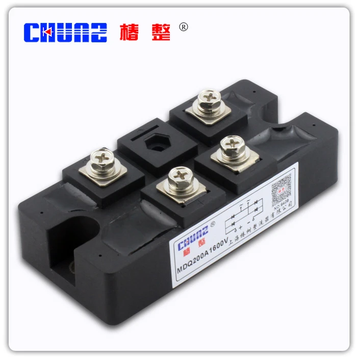 

[ZOB] RELAY MDQ200A1600V - Fuji type auxiliary current single-phase bridge rectifier module accessories --3pcs/lot