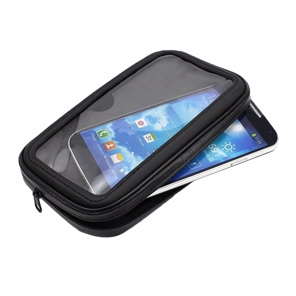 Best 5.5 Inch Universal MTB Bicycle Bike Phone Holder Bag Case Waterproof Motorcycle Handlebar Bracket Mobile Phone Mount Case 3