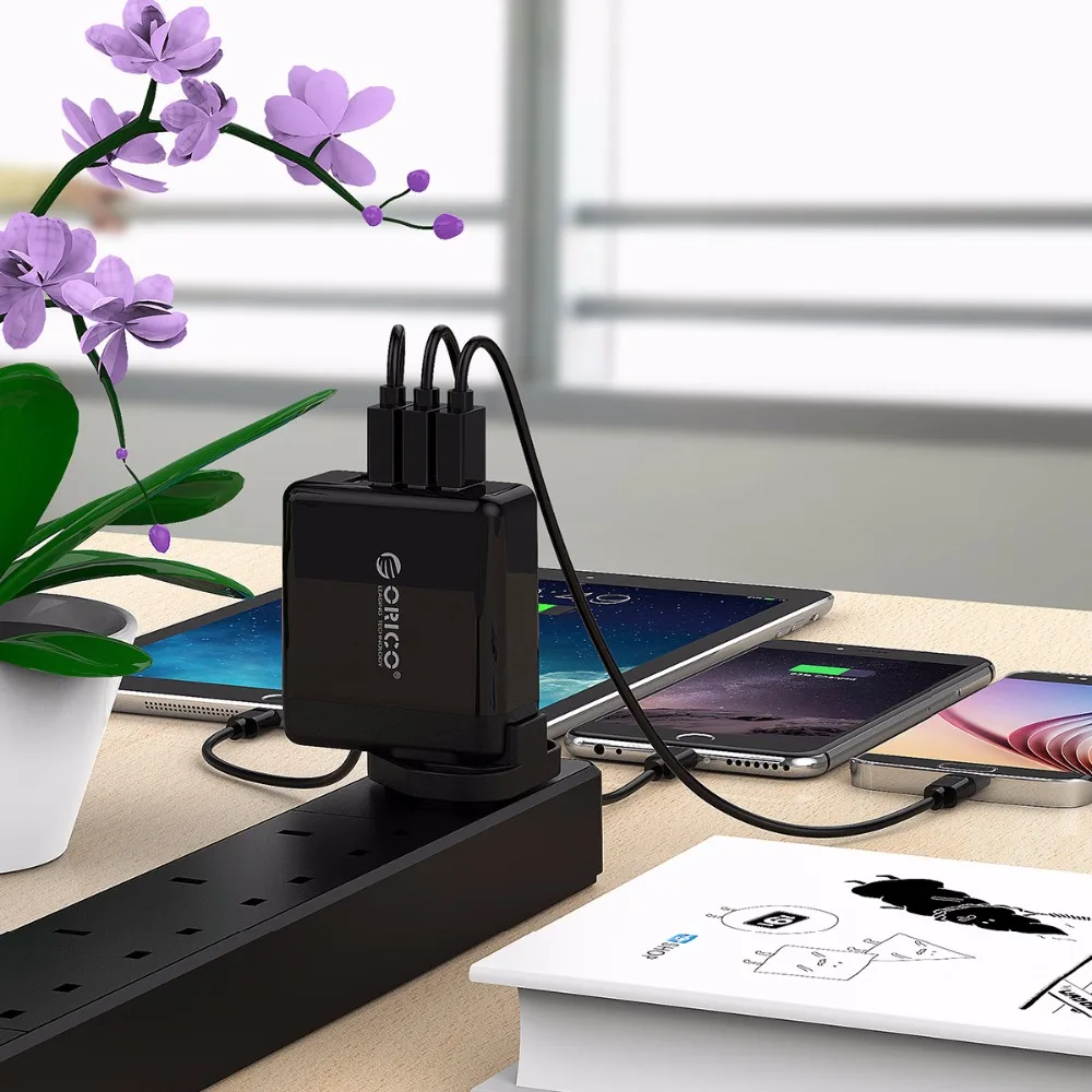 Дорожное зарядное устройство ORICO с 4 USB портами 5 В 6 8 А 34 Вт|wall charger|travel chargerusb travel