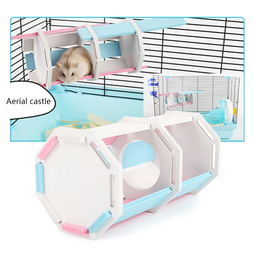 

Transformable Hamster Toys Wood Cardboard Small Pet House Golden Bear Squirrel Guinea Pig Deformable Hamster Cage Pet Supplies