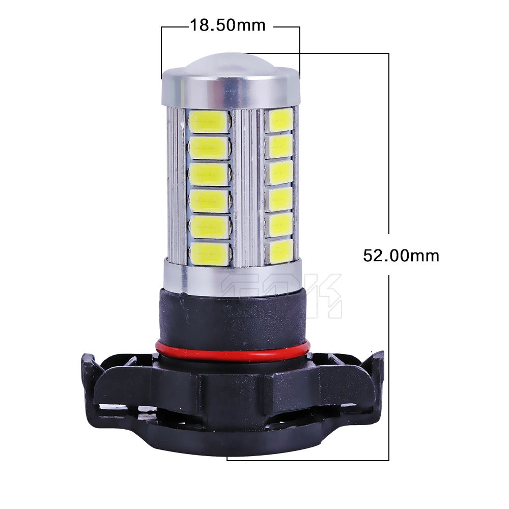 1 шт. супербелая автомобильная светодиодная противотуманная фара h11 H16 33smd 5730