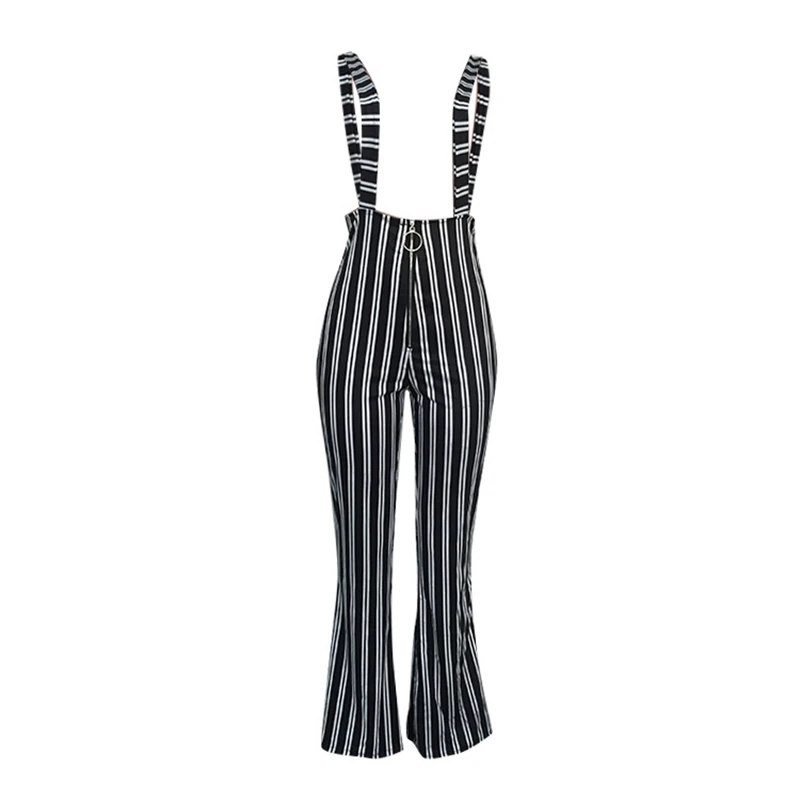 Overalls Women's Clubwear Pants Bodycon Party Suspender Flared Trousers