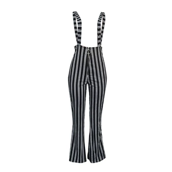

Overalls Women's Clubwear Pants Bodycon Party Suspender Flared Trousers