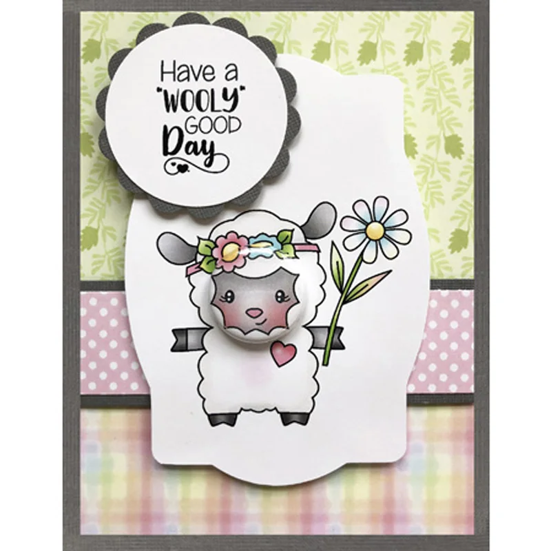 

2019 new arrival Cute lamb Transparent Clear Stamps for DIY Scrapbooking Card Making diy photo album Decorative Supplies