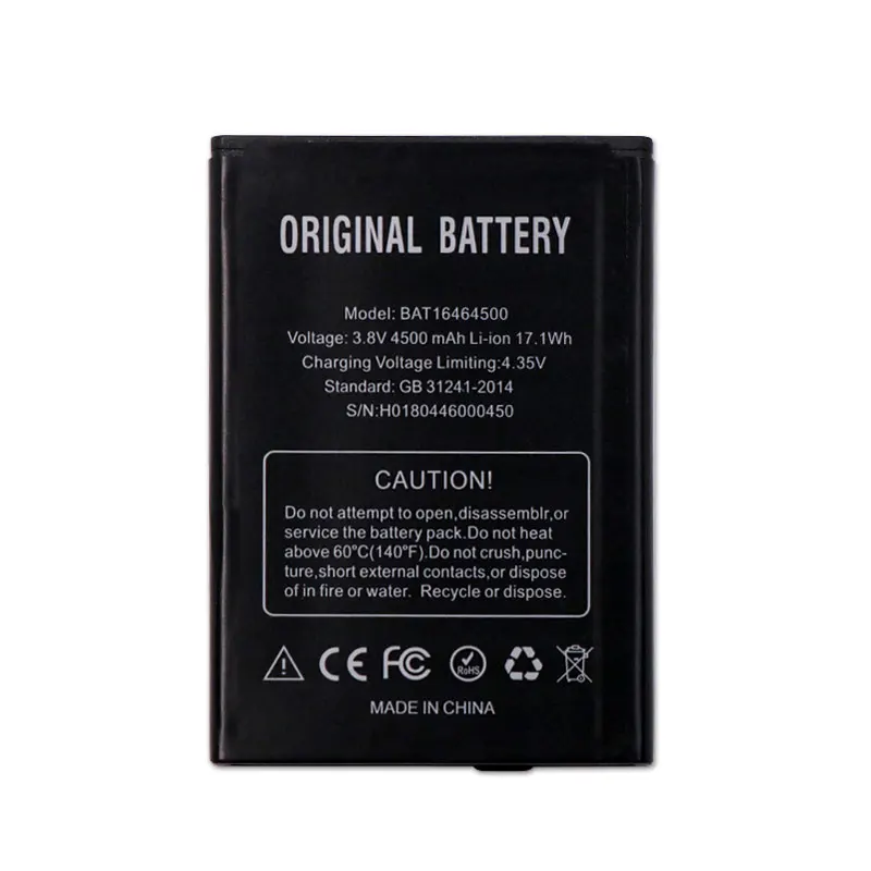 2 шт. Для DOOGEE T5 lite Батарея мА/ч. Аккумулятор Bateria Batterij аккумулятор BAT16464500 4500 мА/ч +