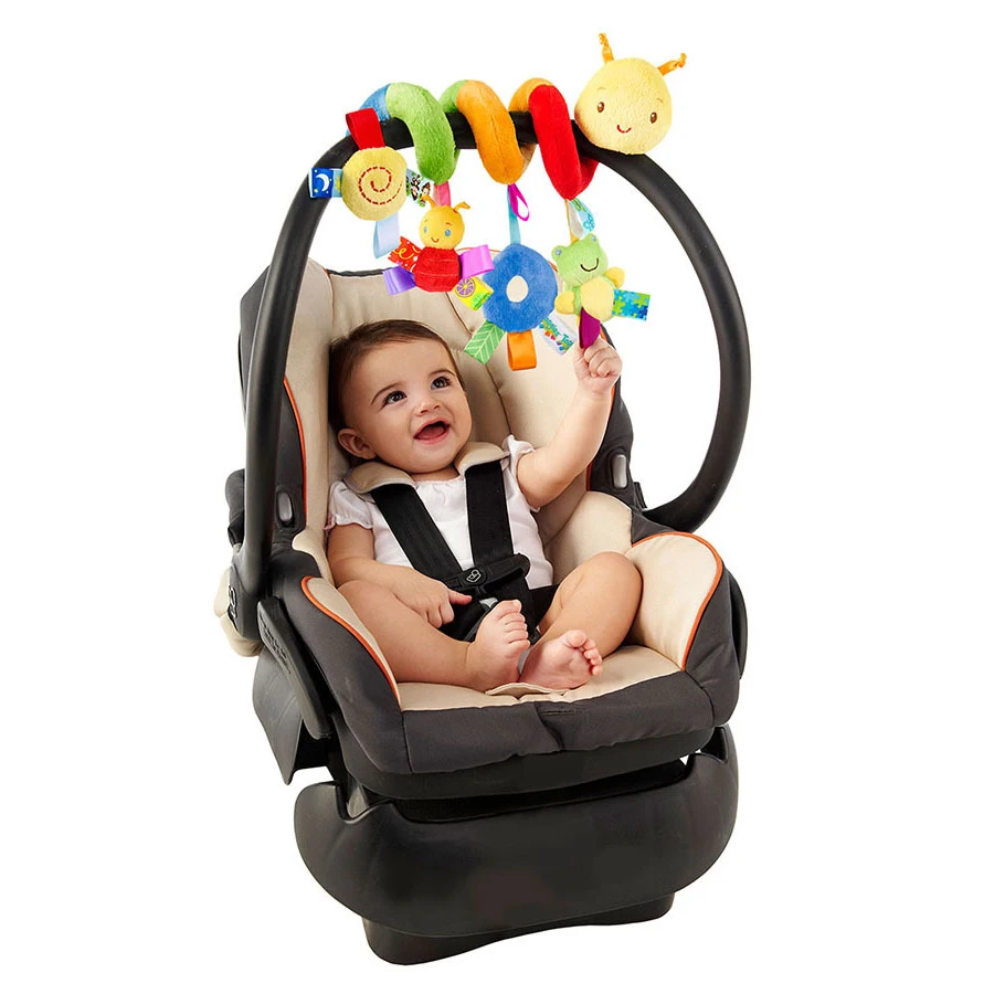 Wholesale- Hanging Bed toys baby bed hanging toy and ring the bell Baby stroller accessories 3 PCS / Lot (WJ241-WJ242)