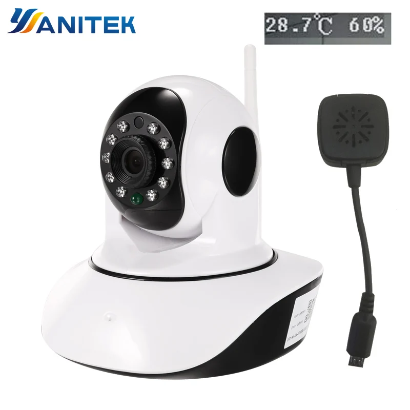 Датчик температуры и влажности Беспроводная 1080p 720p HD ip камера WiFi купольная ИК