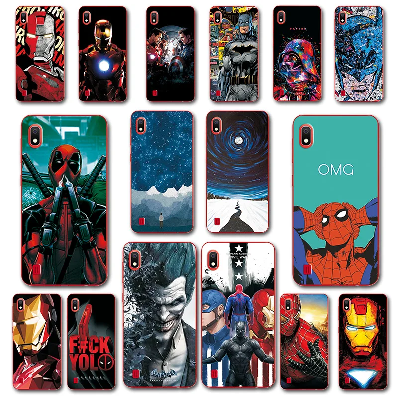Phone Case For Samsung Galaxy A10 A50 A70 A30 Cover Batman Silicone Novelty M10 Spiderman Capa Fundas |