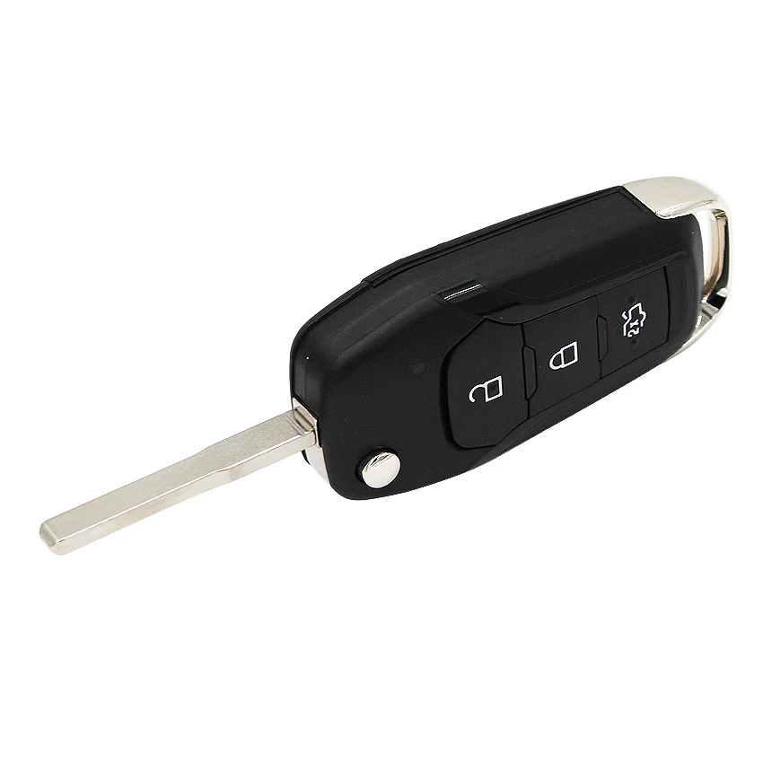 3 кнопки Складной флип дистанционный ключ автомобильный смарт ключ-брелок FSK 434 МГц ID49 чип для Ford Escort Mondeo- HU101 Uncut Blade