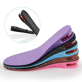 

100PAIRS/LOT Height Increase Insole Cushion Height Lift Adjustable Cut Shoe Heel Insert Taller Unisex Foot Pads 5CM two Layers