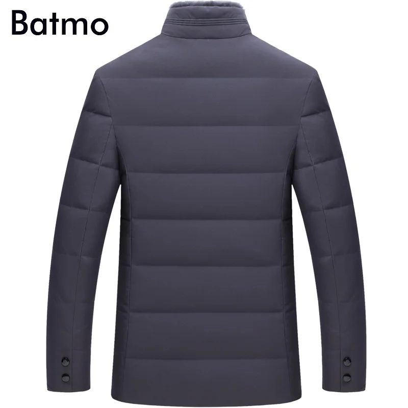 Batmo, Новое поступление, зимняя высококачественная теплая куртка с меховым воротником из 80% утиного пуха, мужское зимнее пальто, 17083