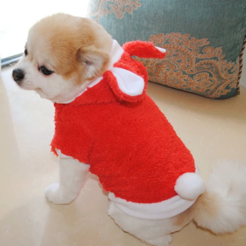 Одежда для домашних собак* рождественское пальто для собаки теплое свитер* вышитый встряхнуть Бархат