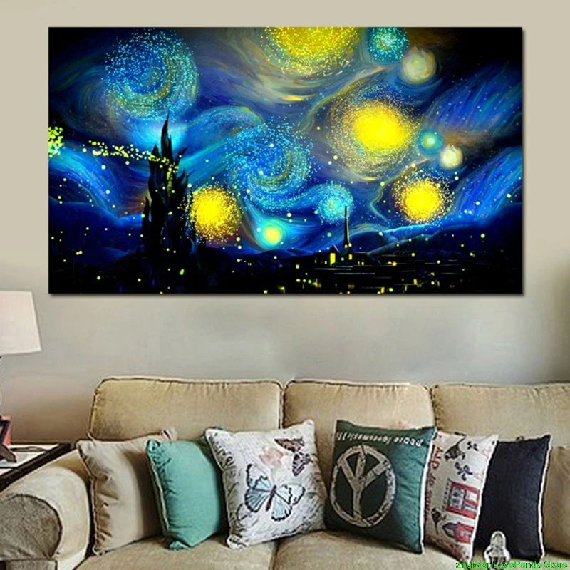 

diamond painting Starry night Van Gogh diamond embroidery sale diamond painting accessories rhinestones pictures