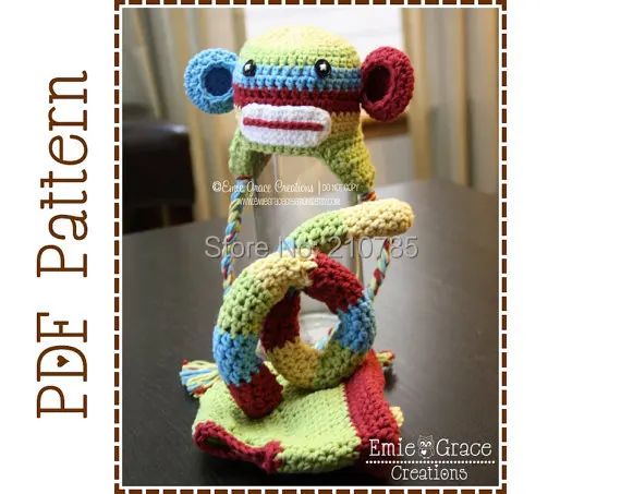Pin Wholesale Baby Crochet Sock Monkey Hat Beanie Boys ...