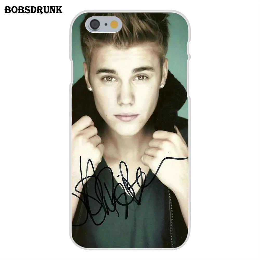 Justin Bieber Autograph For Apple iPhone X 4 4S 5 5C SE 6 6S 7 8 Plus Soft TPU Mobile Phone Case Cover