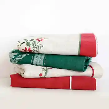 

Simple living room dining table square table cloth Christmas party red holiday birthday tablecloth