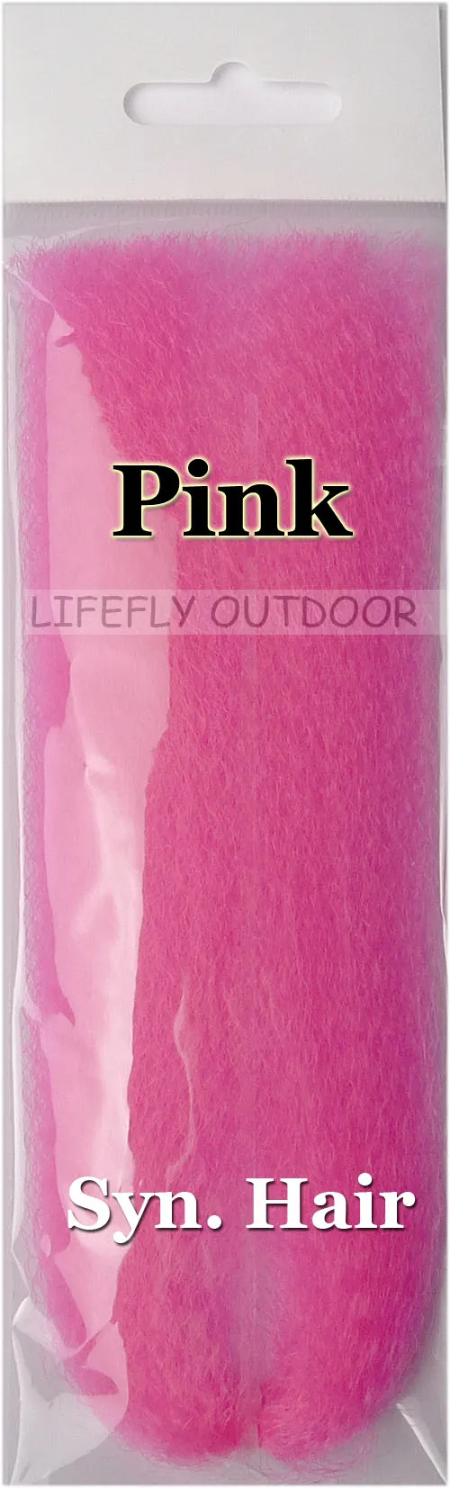 Pink Color, 10 Packs Synthetic Hair, Super Hair, Fly Tying, Jig, Lure Making, Fishingin Fishing