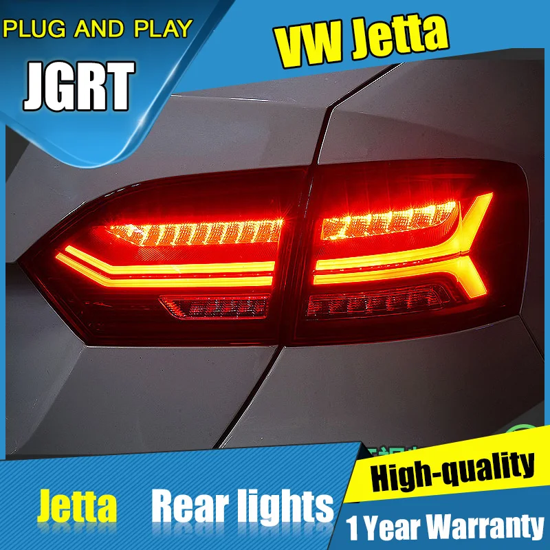 4PCS Car Styling For VW Jetta Taillights 2012 2014 For Jetta LED Tail Lamp Turn Signal