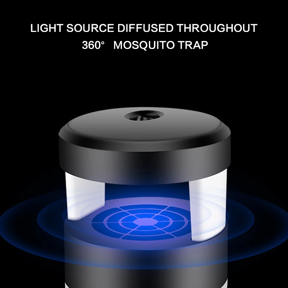 Mosquito Killer Lamp LED USB UV Mosquito Trap Electronic Light Non-Radiation Mute Household Mosquitoes Repelling Lamps (2)