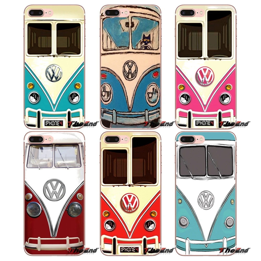 

Volkswagen VW Minibus T1 Pink Blue BUS Case For Samsung Galaxy J1 J2 J3 J5 J7 A3 A5 A7 2015 2016 2017 J530 J730 Fundas Coque