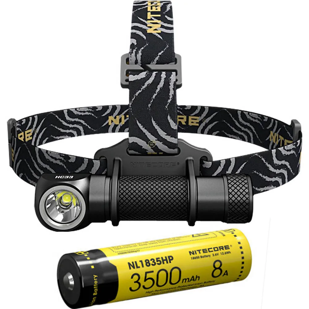 NITECORE HC33 налобный фонарь CREE XHP35 HD светодиодный Макс 1800 люмен дальность луча 187 м головной светильник 8 режимов работы наружный головной светильник - Испускаемый цвет: HC33 NL1835HP