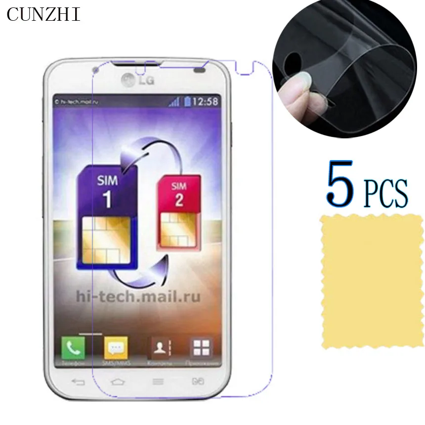 

High Clear LCD PET Material Screen Protector Film For LG Optimus L7 II Dual / P715 Protection Ultra Slim