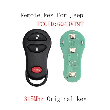 

GORBIN GQ43VT9T Smart Remote Car key for Jeep Grand Cherokee 1998 1999 2000 2001 2002 2003 2004 Original Key 3 Buttons 315Mhz