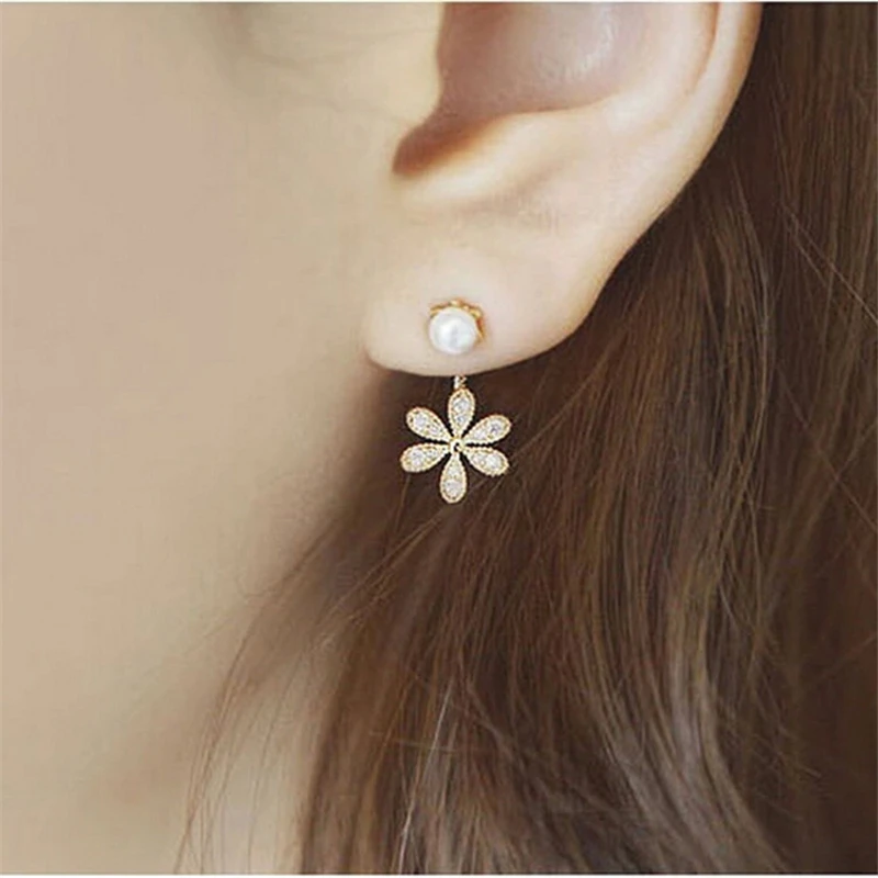Cute Fl Pattern Jewelry Pearl Stud Earring For Baby Cute Fl Pattern Jewelry Pearl Stud Earring For Baby Princess Gift Chandelier Wedding Accessories Supplier B4031 In Earrings From