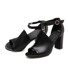 women shoes 2016 summer new sandals sexy high-heeled fish head shoes high quality PU Simple Of Mary Jane free delivery