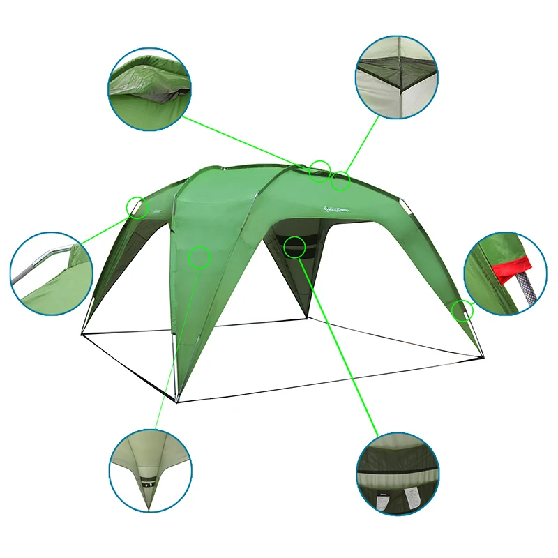 KingCamp навес открытый тент многоцелевой автомобильный приют пляжный зонтик для патио беседка Свадебная вечеринка Коммерческая ярмарка приют