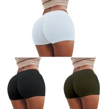 Женские шорты для бега, спортивные, спортивные, для занятий йогой, короткие штаны для фитнеса, повседневные леггинсы, шорты для тренировок, короткие колготки