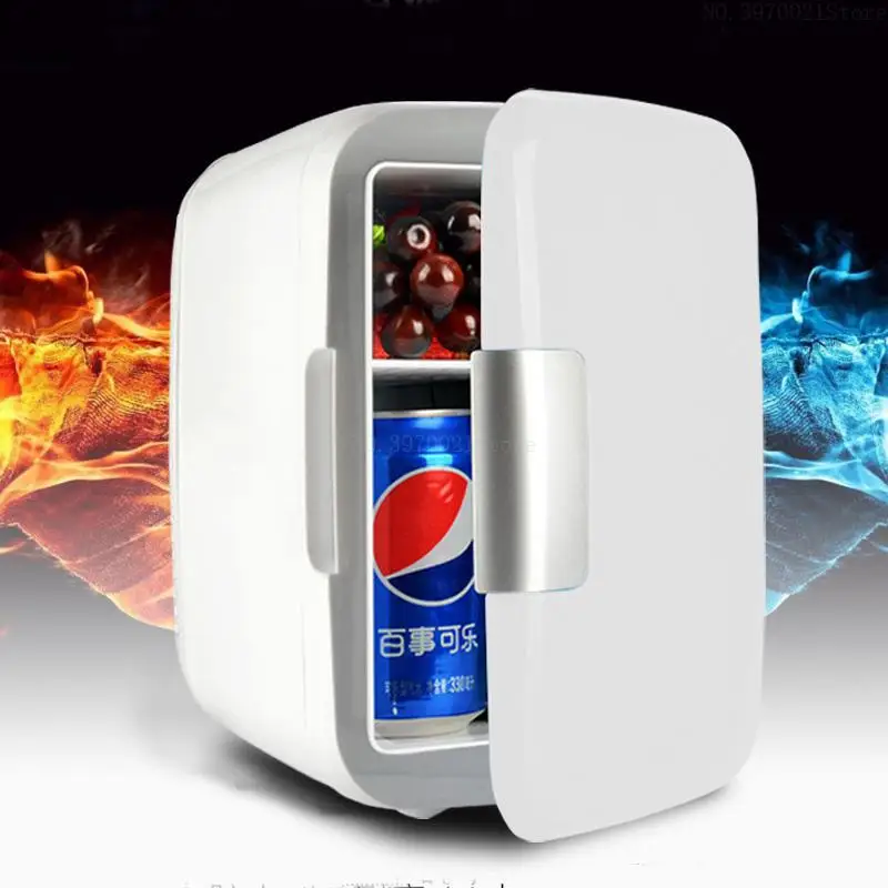 

4L Electric Car Refrigerator Car Home Dual Use Mini Refrigeration Machine Safe Material Portable Fridge USB Freezer Cheap Price
