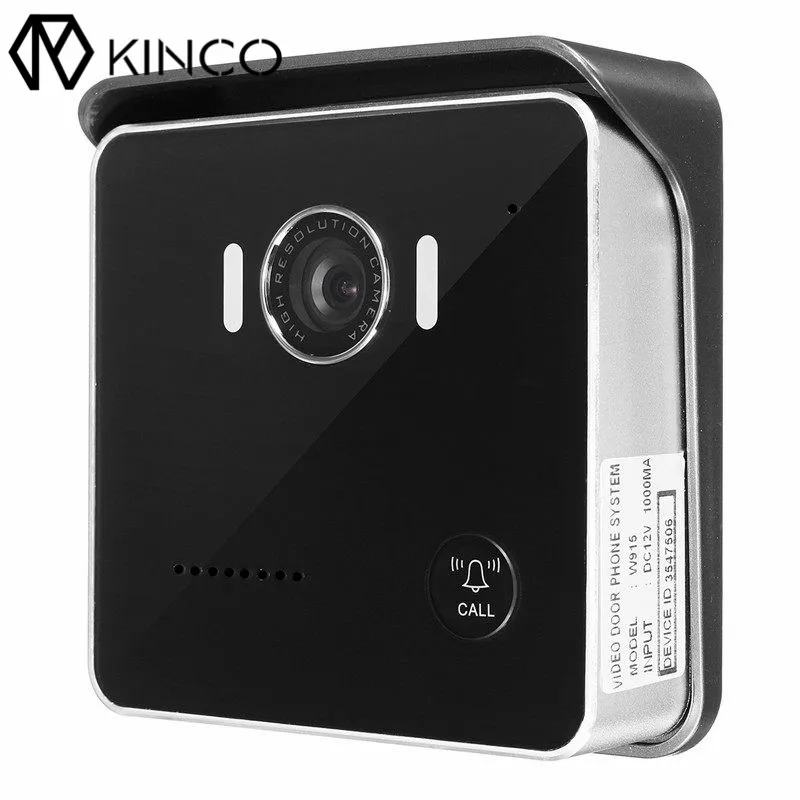 

Black US/EU/AU DC 12V 1A Waterproof P2P WIFI Remote Control Mobile Detection IR Night Vision Monitor Smart Door Bell for Phone