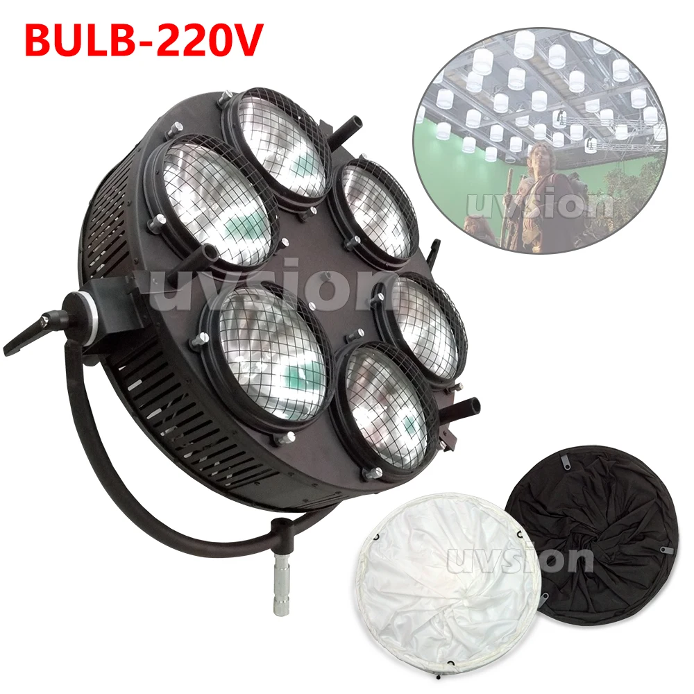 US $1.185.00 ALUMOTECH 220V 1000WX6 Hanging Space Light Light With Softbox For Pro Studio Video Film Shooting Photography Lighting