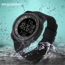 Открытый Роскошные для мужчин аналоговый цифровой Военная Униформа Мужчины кварцевые армия светодио дный LED водонепроница