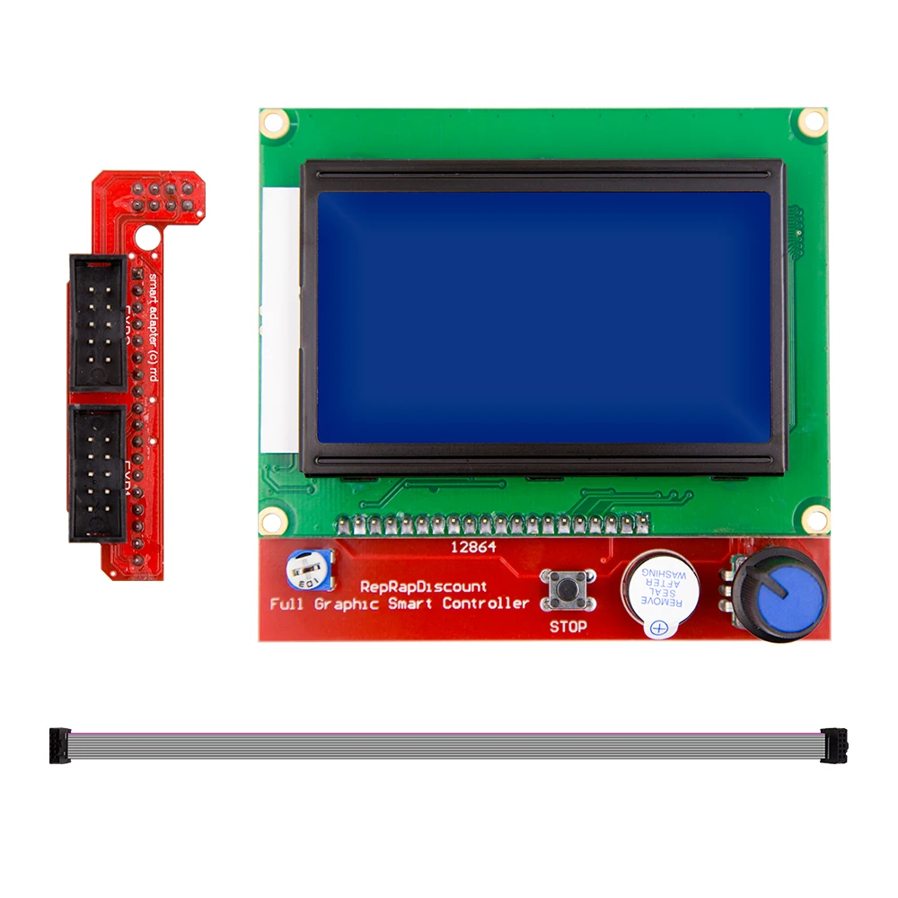 CNC 3d Принтер Комплект для Arduino Mega 2560 R3+ RAMPS 1,4 контроллер+ lcd 12864+ 6 концевой выключатель фиксатор+ 5 A4988 шаговый драйвер