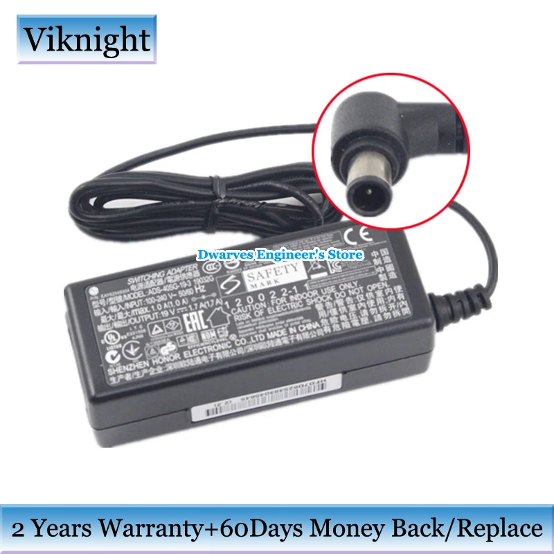 For LG Power Adapter ADS-40SG-19-3 19032G 19V 1.7A
